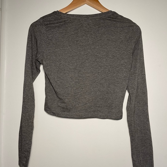 Grey crop top long sleeve Ardene (M) - Picture 2 of 3